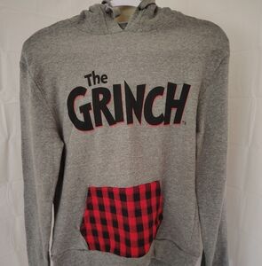 Universal Gray and Red Grinch Hoodie